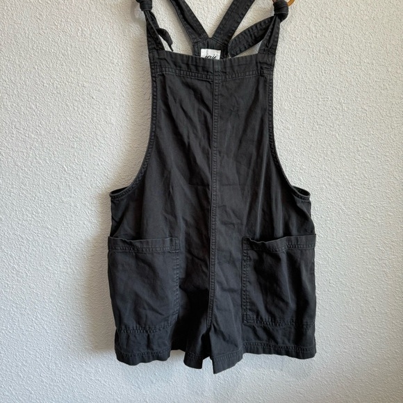 Aerie Women's Small Grey Overall Shorts Cotton Boho Relaxed Knot Front Casual - Picture 3 of 8